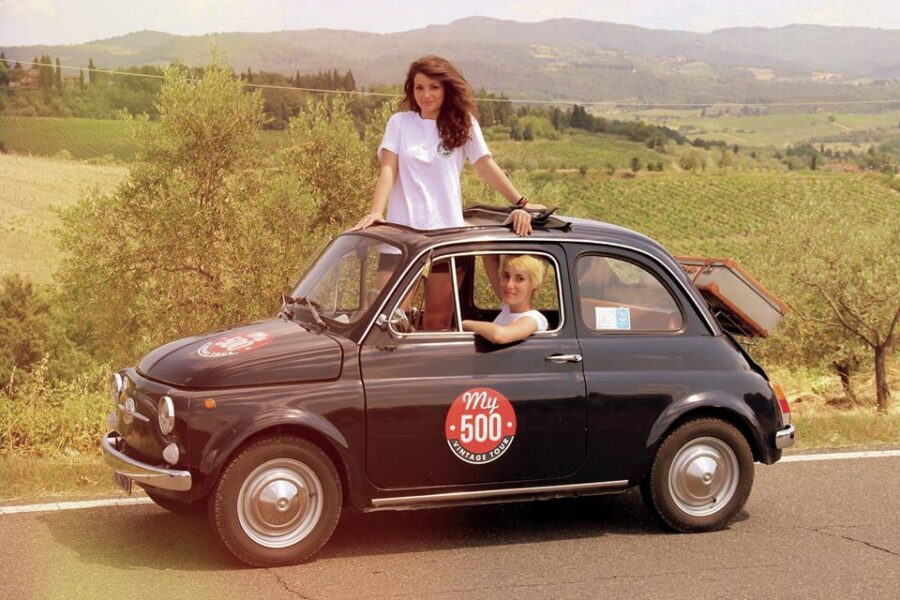 Chianti Countryside Full-Day Tour by Vintage Fiat 500 - Stop 2 in the Chianti Hills: your first big wave of views