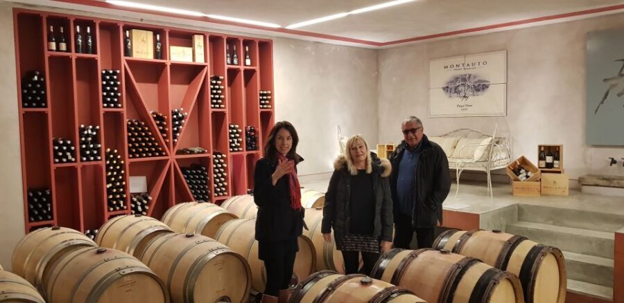 From Civitavecchia: Tuscany-Latium Wine Tour with Tastings - Inside the second cellar: red, white, and grape variety you can actually notice