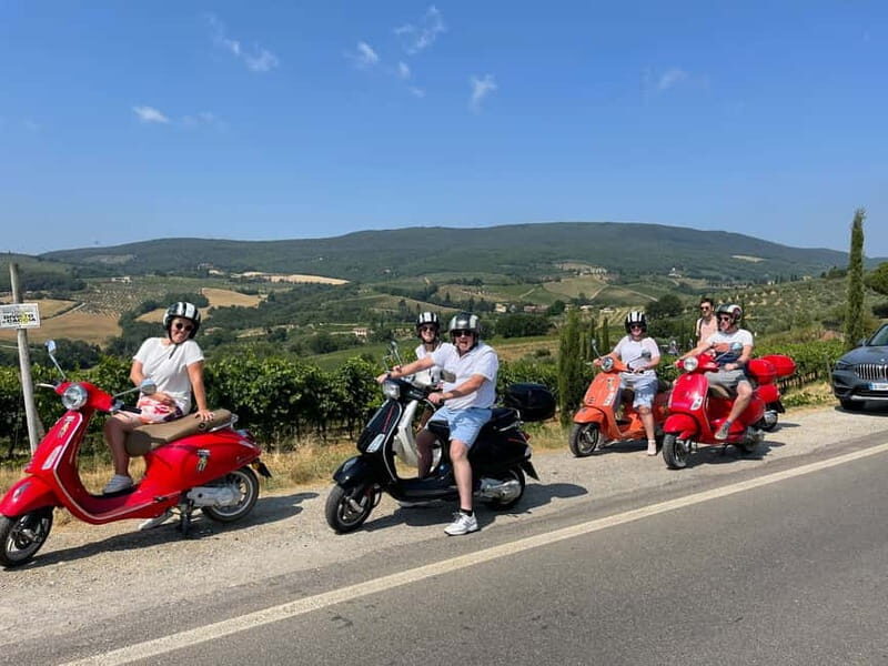 from Florence: All inclusive Tuscany Vespa Tour in Chianti - Touring Chianti by Vespa: vineyards, cypress, and medieval skylines