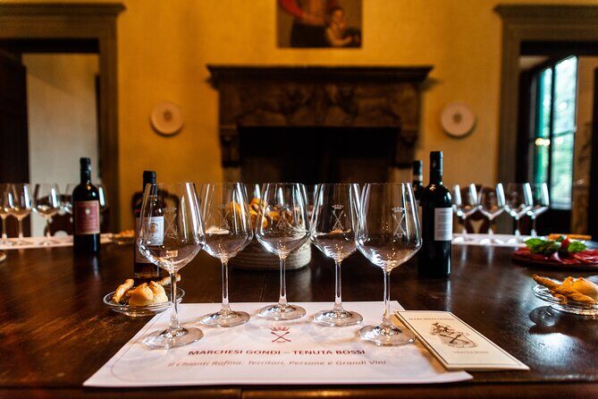 From Florence to Chianti Rufina: Wine Tasting Experience - The tasting lineup in order: white, Chianti Rufina Reserve, two Super Tuscans, then Vin Santo
