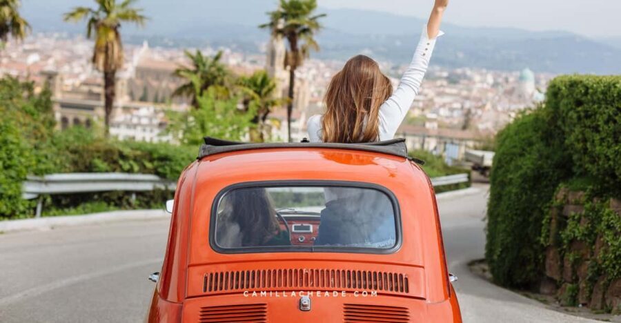 From Florence: Vintage Fiat 500 Chianti & Tuscany Wine Tour - The Florence-Overlooking View Stop (That Feels Local)