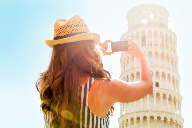 From Rome to Tuscany: Discover Florence and Pisa in One Day - Piazza dei Miracoli in Pisa: the Leaning Tower photo sprint