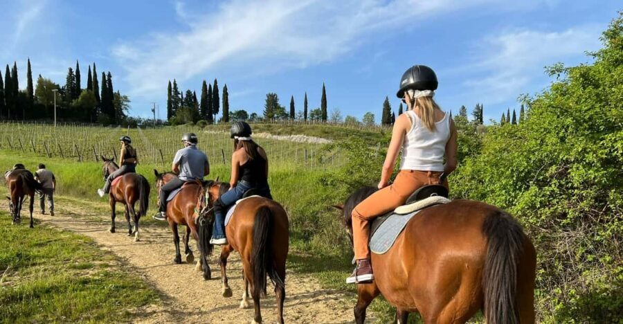 Horseback Riding with Wine Tour from Florence - The one-hour horseback ride: first-time friendly with real Tuscan views