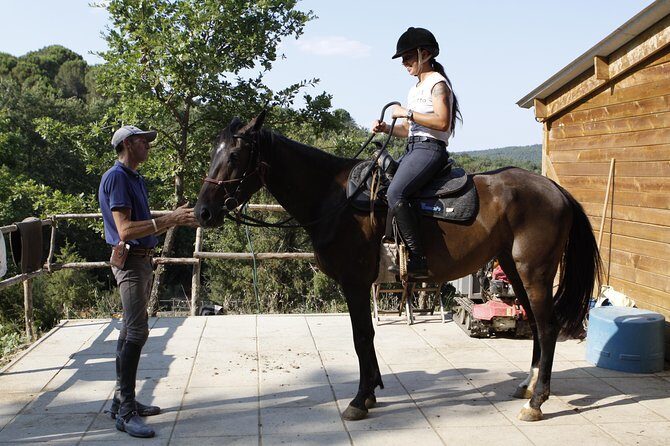 Horsemanship Experience - How the arena session works: Eric and Andrea teach before you ride outside