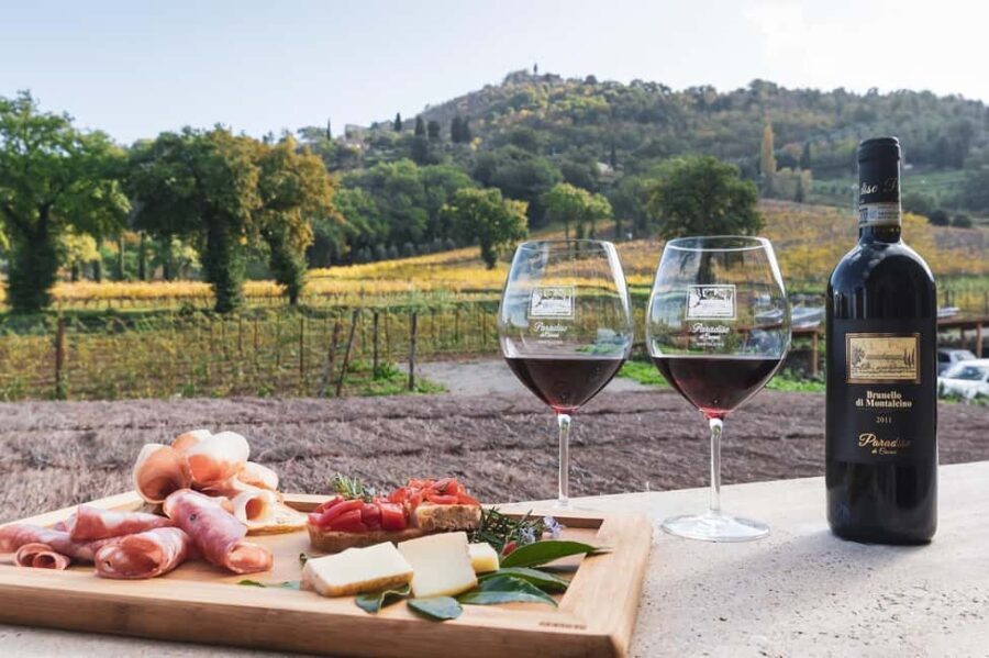 Montalcino: Premium Wine Tasting with light-lunch and Tour - The 0-Mile Light Lunch: Pecorino, Bruschetta, Pinci, and Dessert