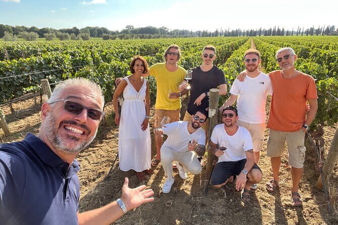 Private Siena San Gimignano Tour from Florence with Winery Lunch - Fattoria Poggio Alloro winery lunch: farm views, homemade-style food, and tasting