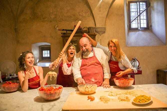 Small Group Pasta Making Class Wine Tasting in a Tuscan Castle - Key highlights to look for