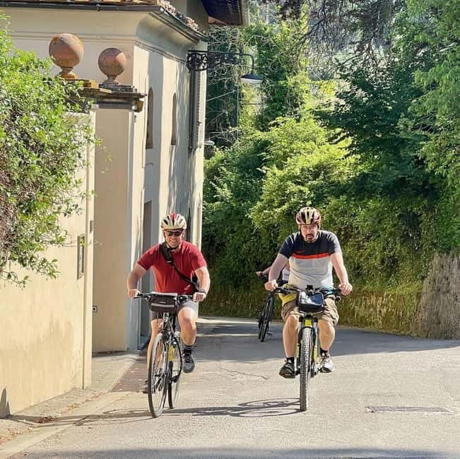 Sunset E-bike Tour of Tuscan & Florentine Hills with tasting - San Miniato al Monte Church Photo Stop: Florence From Above