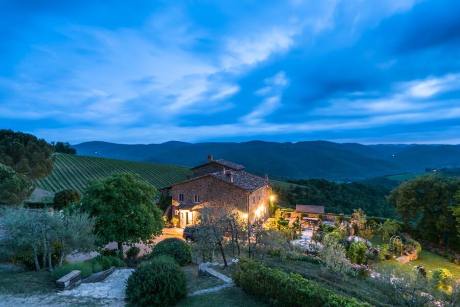 Total Immersion Wine Tour in Chianti - Starting on arrival: the rooftop cellar view sets the tone