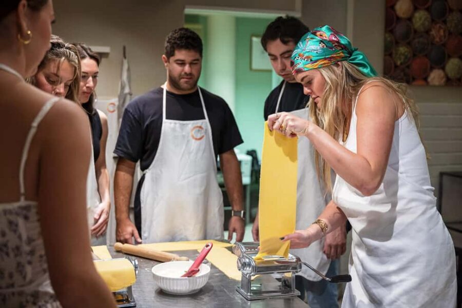 Tuscan Cooking Course with Florence Central Market Visit - The lunch you cook: wine, drinks, and no-wait payoff