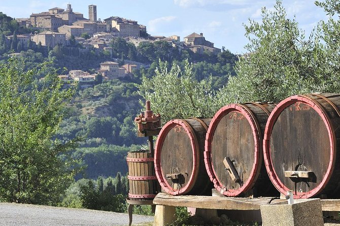 Tuscany Wine & Hills from Siena - Small Group - Montepulciano: steep streets, panoramic looks, and Vino Nobile in a cellar